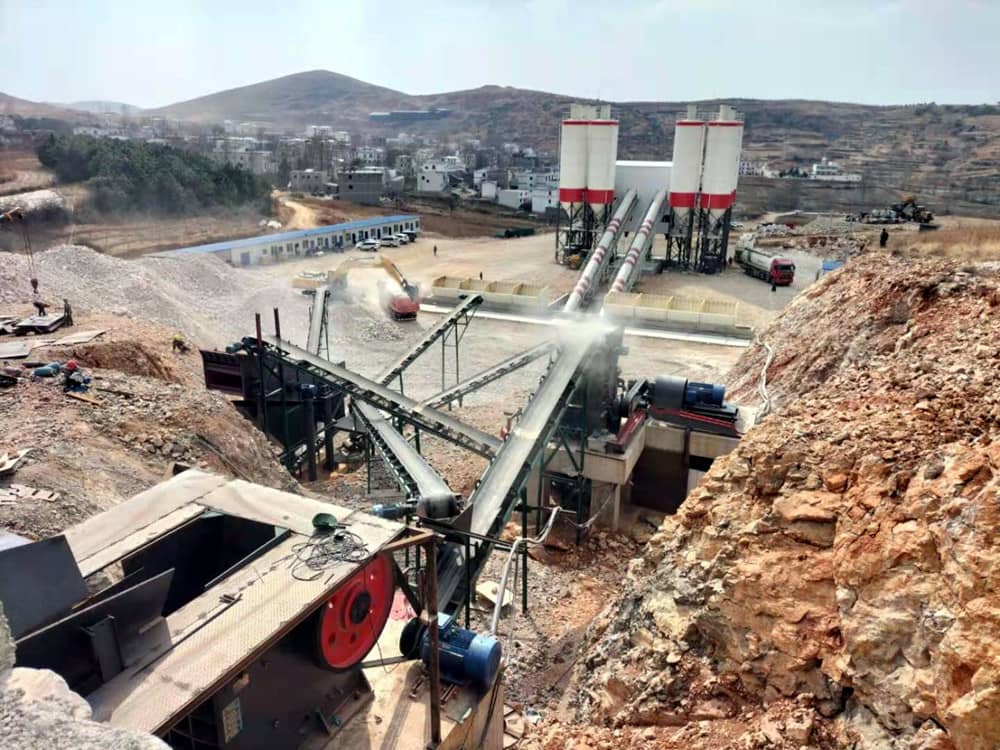 云南昭通石灰石生产线试机成功开张大吉!